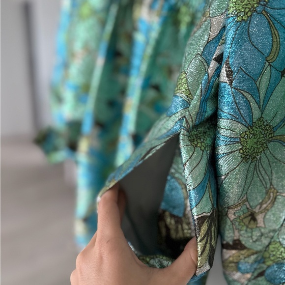 Like new STELLA MCCARTNEY Floral Print Metallic Dress $2,837 40 4 - Picture 10 of 14